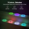 2PCS LED Car Cup Holder Lights – 7-Color Changing, Rechargeable Car Cup Holder Coaster Lights With Vibration Sensor – Cool Car Accessories For