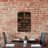2D Flat 1pc Alexander Hamilton Inspired Metal Tin Sign  The Room Where It Happens Frameless Wall Art Poster