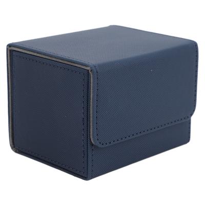 Card Deck Box Magnetic Flap Lid Large Capacity PU Leather Card Storage Case for Game Cards Tarot