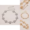 Metal Filigree Womens Waist Chain With Engraved Design For Casual Wear