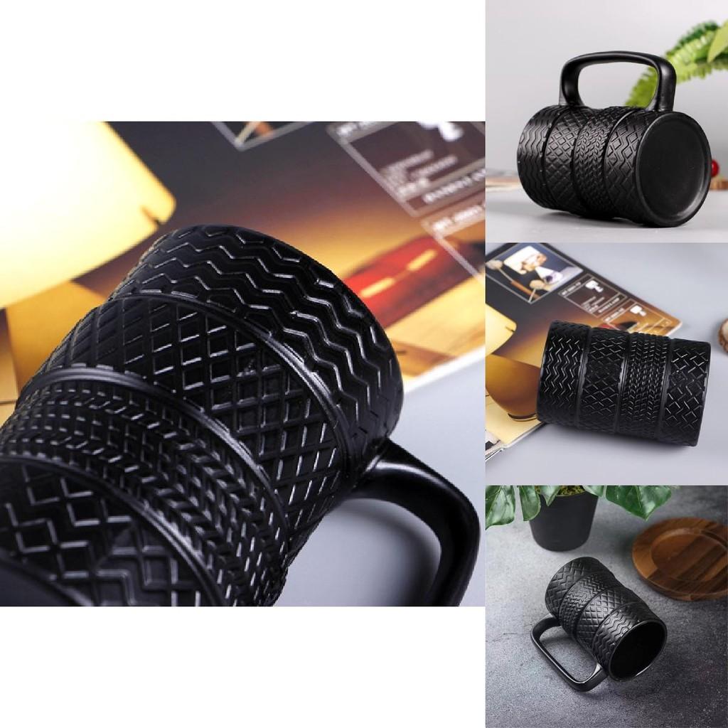 Creative Tire Mug Large Capacity Ceramic Cup Unique European Style Office Mug