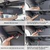 Sun Visor Repair Kit Compatible with 2018 Jeep Wrangler JK/2018- Wrangler JL/- Gladiator JT Interior Accessories Aluminum Alloy Sun Visor Fixing Clip