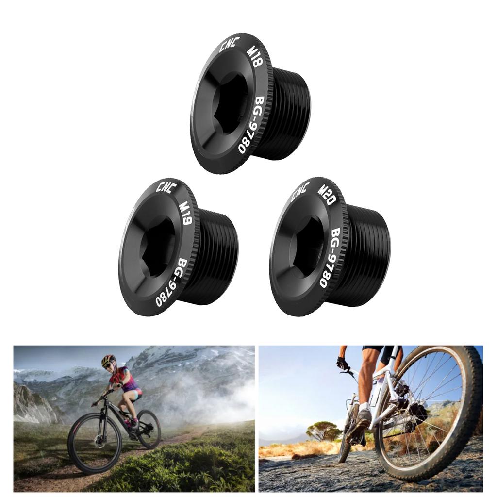 Viti per Pedivelle Bici 18/19/20mm Viti Copri Pedivella Mountain Bike Bulloni Braccio Pedivella Sostituzione Accessori Ciclismo