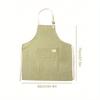 1pc Adjustable Colorful Striped Apron for Men and Women, Simple Style Cooking Apron with Pockets for Chef, Server, Kitchen Cooking Aprons, Bbq