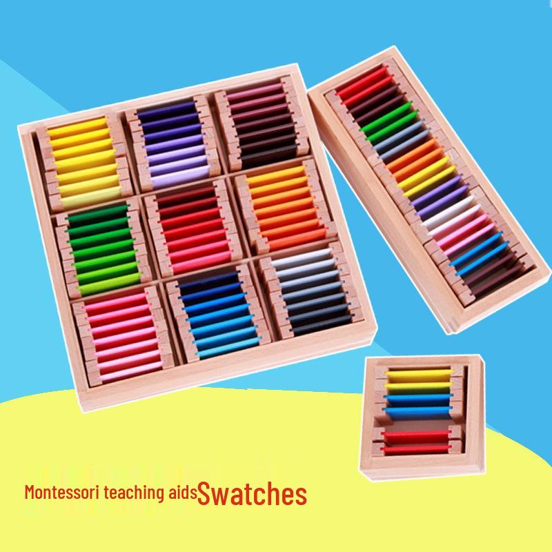 

Монтессори цветные таблички для детей: Игрушки для раннего развития для распознавания цветов (Возраст 1-6 лет)