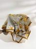 Premium Design Female 111% Mulberry Silk Silk Scarf Classic Retro Silk Double Crepe Lace Square Scarf Oil Painting Style Shawl