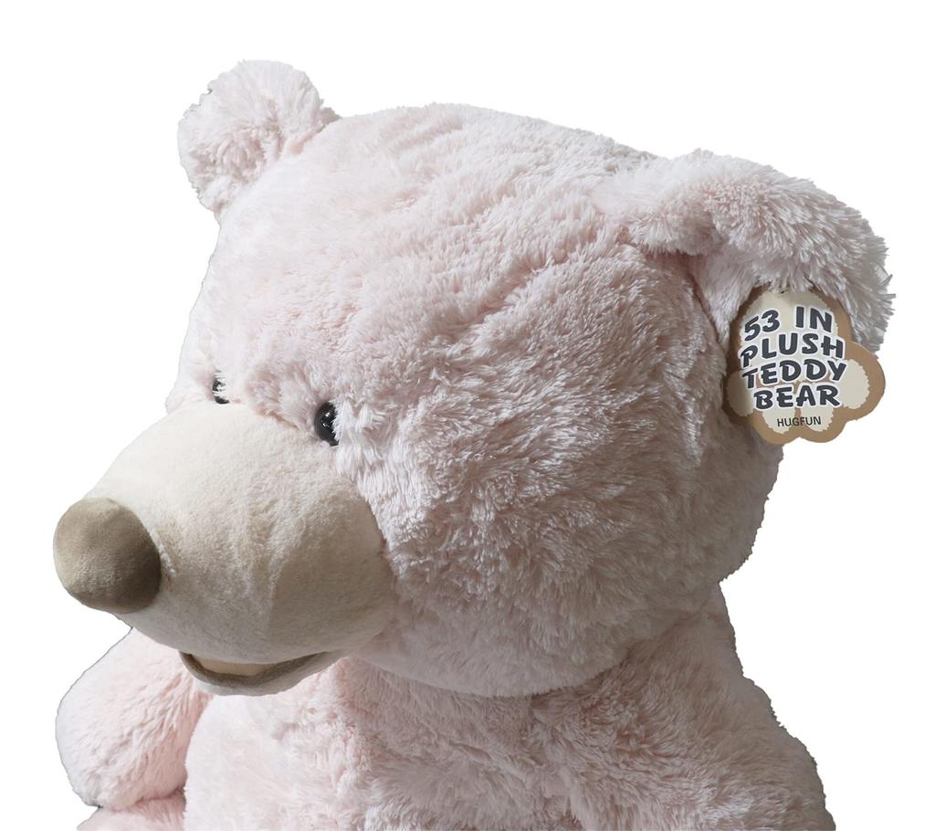 HUGFAN Teddy Bear, Pink Beige, Approx. 134cm, Costco
