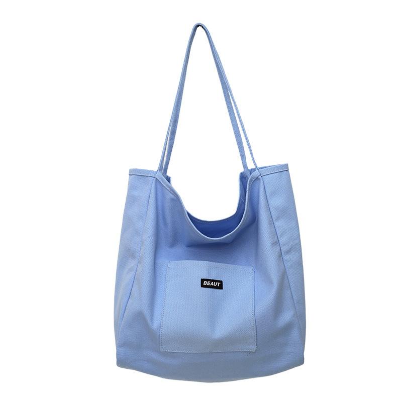 Large-capacity shoulder bag women's nylon versatile portable leisure student class tote bag bag cloth bag lazy wind