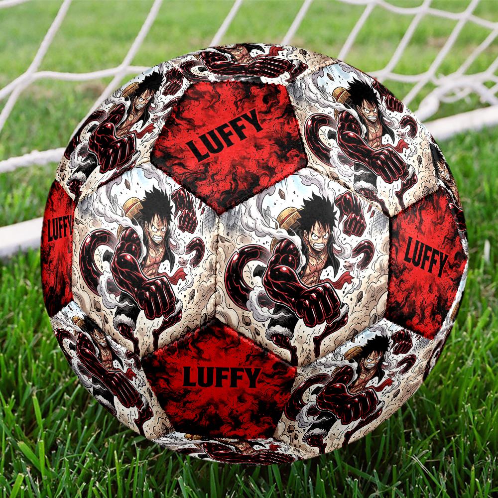 1pc One Piece Football Soccer Ball Size 5 Indoor Soccer Ball Fashion Colorful  Backyard Game -Great For Sports Fans Gift HE28