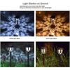 SCSYV 10 Pack Solar Lights Outdoor Decorative, Solar Pathway Lights Outdoor, Solar Powered Garden Yard Lights for Walkway Sidewalk Driveway.