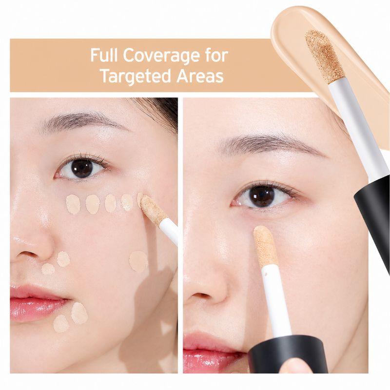 Luna Long Lasting Full Cover Big Concealer 40g Large Size High Coverage Dark Circle Blemish Concealer K-Beauty Makeup