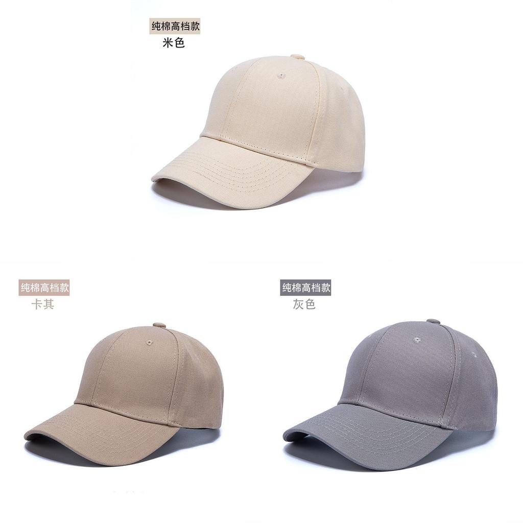 Cotton Baseball Cap With Adjustable Sunshade For Casual Wear