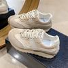 JCF220 new 2025 summer and autumn casual breathable sports shoes color matching platform women's shoes round head Korean version increases height