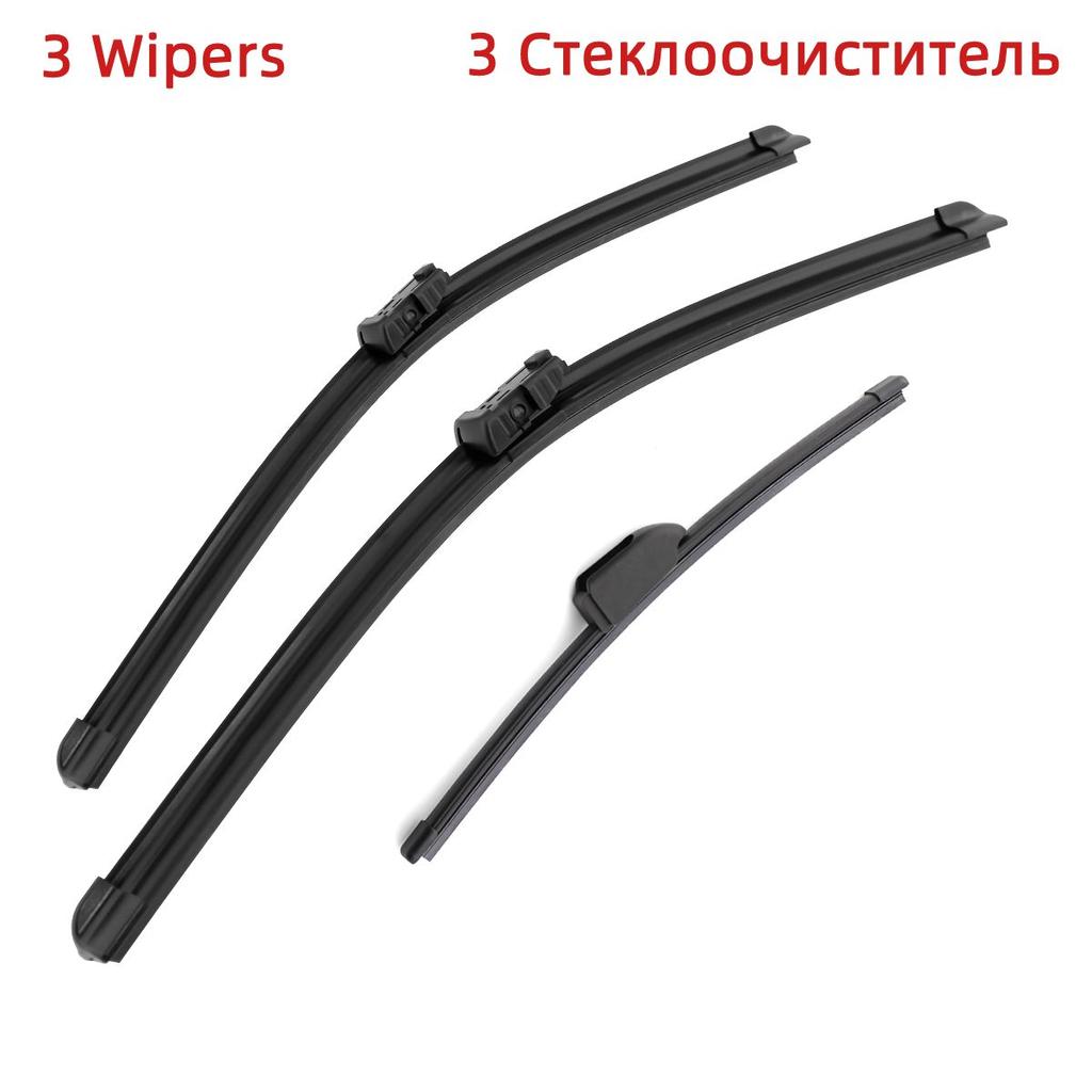 3PCS Wiper Blades For Jaguar F-PACE 2017-2020 26" 19" 13" Fit Front Windshield Windscreen Window Brushes Cutter Accessories 2017 2018 2019 2020