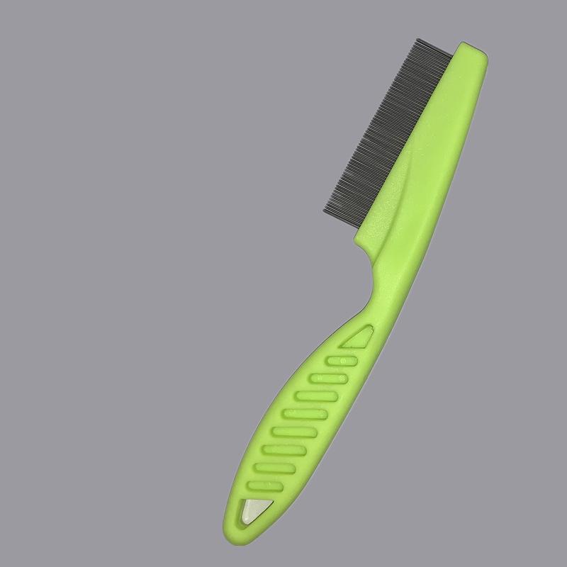 Stainless Steel Fine Tooth Comb for Small Pets - Anti-Drop Design