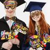30pcs Congratulation 2025 Graduation Photo Props Dress Up Costume Mask  Graduation Season