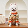 Cat Clothes Warm Leopard Print Dinosaur Four-Legged Dog Clothes Autumn Winter Velvet Clothes Bear Pet Products
