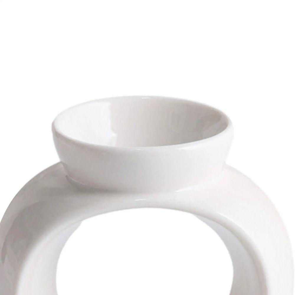 Oval Ceramic Aromatherapy Stove Elegant Optimal Fragrance Diffusion Essential Oil Burner Non-toxic Modern Incense Burners