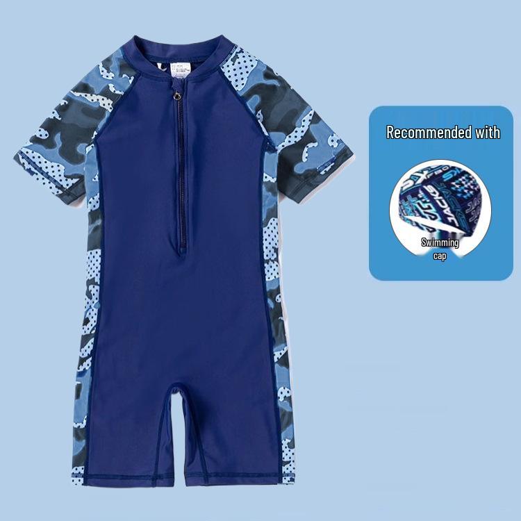 Chłopięcy jednoczęściowy strój kąpielowy szybkoschnący dla dzieci - Trening profesjonalny