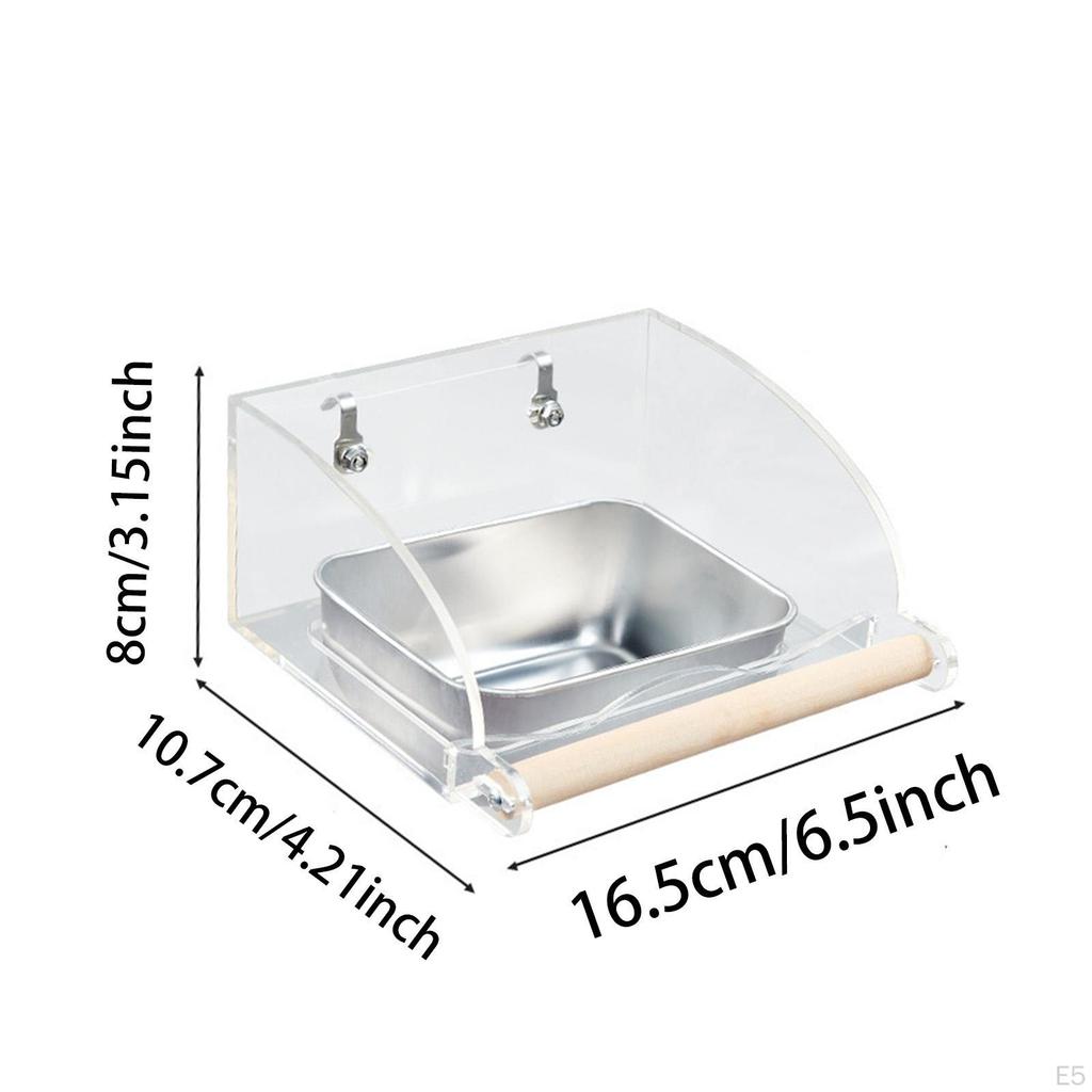 Bird Feeder Food Bowl Cup Container for Small And Medium Birds