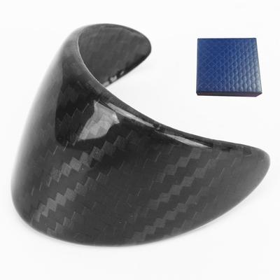 Gear Shift Knob Cover Carbon Fiber Clear Texture Replacement For Cooper R55 R56 R57 R58 R59 R60 R61