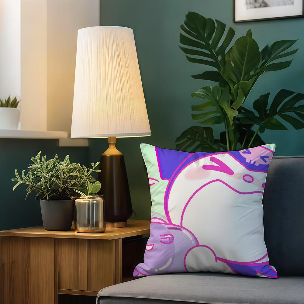 K-Kuromis Cute Cushion Cover Birthday Anniversary Gifts Double Sided Printed Zipper Cushion Cover Soft Skin Bedding