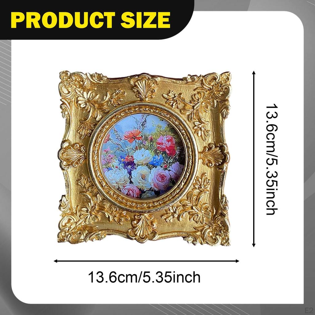 Vintage Photo Frame Holder Picture Small for Wall Hanging Table Gallery Art Bedroom Home