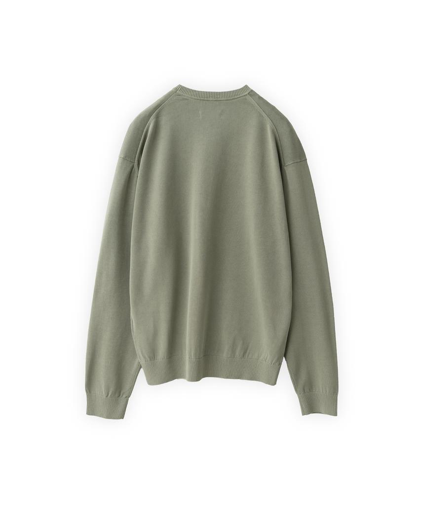 Beulaunyadeu Washed Cotton Knit, Olive Gray