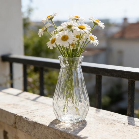 Plastic Clear Bud Vase Decorative Flower Vase Plant Holder Modern Centerpiece Vase for Home Wedding Party