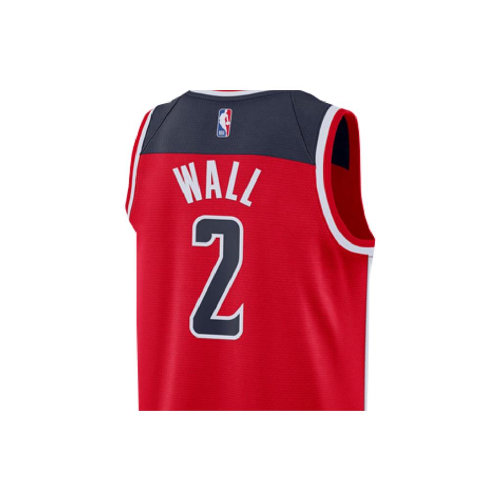 Nike Nba Ikoniczna Edycja Washington Wizards John Wall Koszulka do Koszykówki Męskie Góry Czerwony CD0060-657