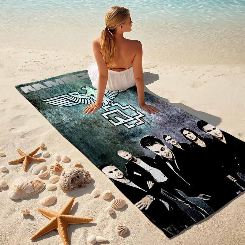 Till Lindemann, Lead Singer of the German Heavy Metal Rock Band Rammstein, Outdoor Camping Vacation Swimming Beach Scarf Decorative Blanket F15