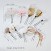 FASELE Japanese-style Hair Ornament Set (10 Pieces) - Artificial Flowers, Hairpins, U-pins, Ping Pong Chrysanthemums, Ribbons, Baby's Breath,