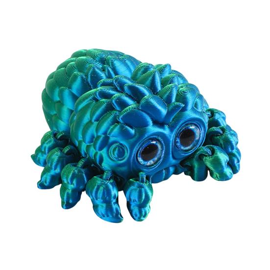 Halloween 3D Printed Spider Figurine Movable Joints Spider Figure Fidget Toy Articulated Spider Model Decoration Home Office Desktop Ornament