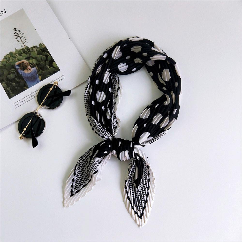 Decorative Simple Texture Silk Scarf Women'S New Style Spring And Autumn Summer Fashion Versatile Headscarf Work Scarf