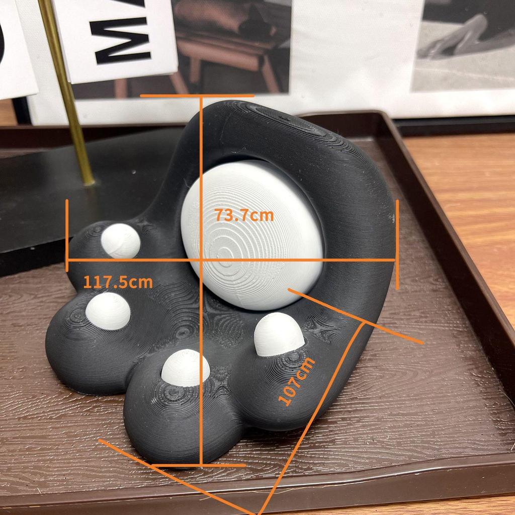 Cat Paw Phone Holder: 3D Printed, Dual Use, Cute Stand for Vertical/Horizontal Viewing - Perfect for Binge-Watching
