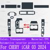 Für CHERY iCAR 03 2024 Auto Schaltgetriebe Panel Folie Armaturenbrett Schutzaufkleber Innenraum Bildschirm Kratzfest Zubehör