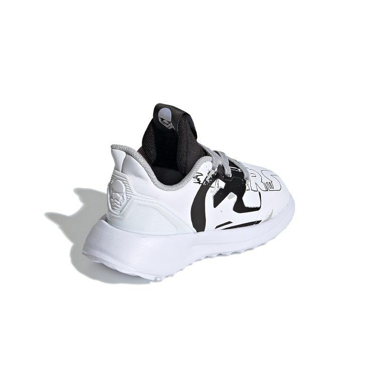 adidas Rapidarun Starwars El I Slip Resistant Slip Resistant Low Top Toddler Shoes White Black Infant And Toddler G27555