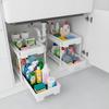 2-Tier Under Sink Organizer 32x21x38 Cm Home | Multipurpose Pull-Out Shelf for Kitchen or Bathroom