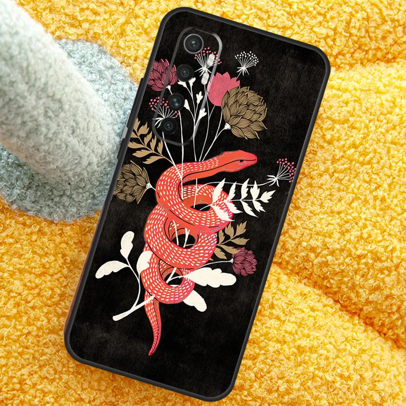 The Snake and Fern Case For Xiaomi 15 14 Ultra 13T 14T 15T 17 Pro Max Cover For POCO X7 F8 Pro X3 X5 X6 F5 F6 F7
