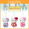Adorable Hello Kitty Plush Doll Keychain With Japanese Kimono Design In Multiple Colors