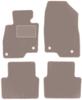 Beige Velours-Fußmatten für: Mazda 3 III (BM) Schrägheck, Limousine (2013-)