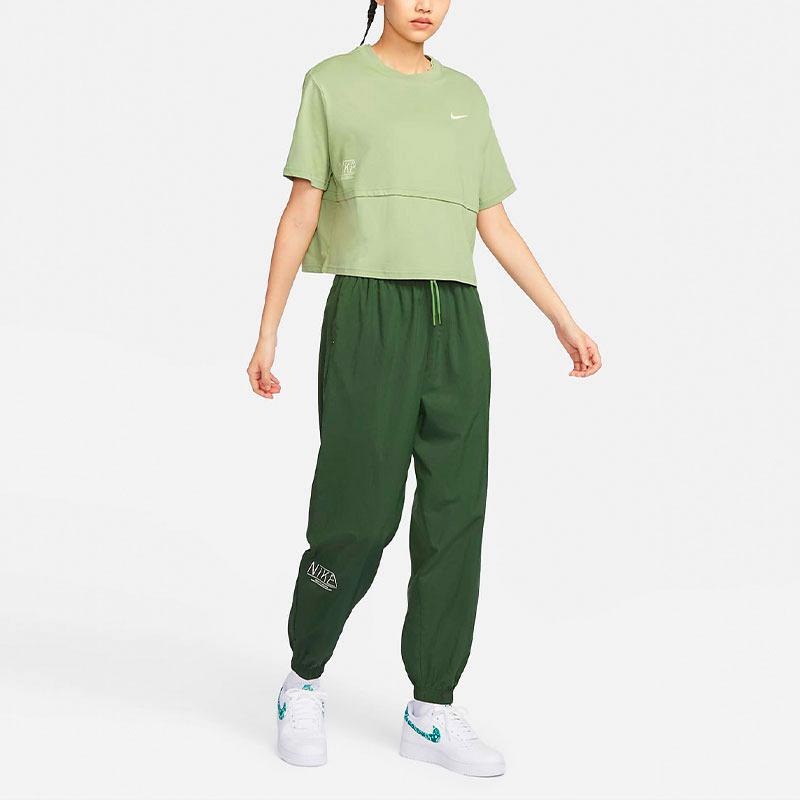 New Nike Knitted Sweatpants Women's Stem Green FQ7008-306