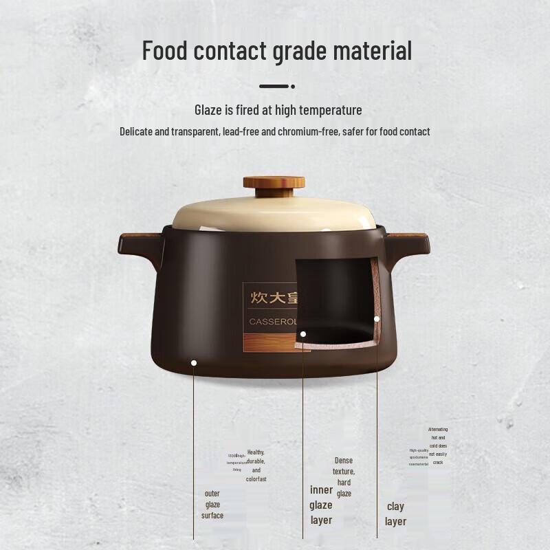 COOKER KING High-Temperature Clay Stew Pot