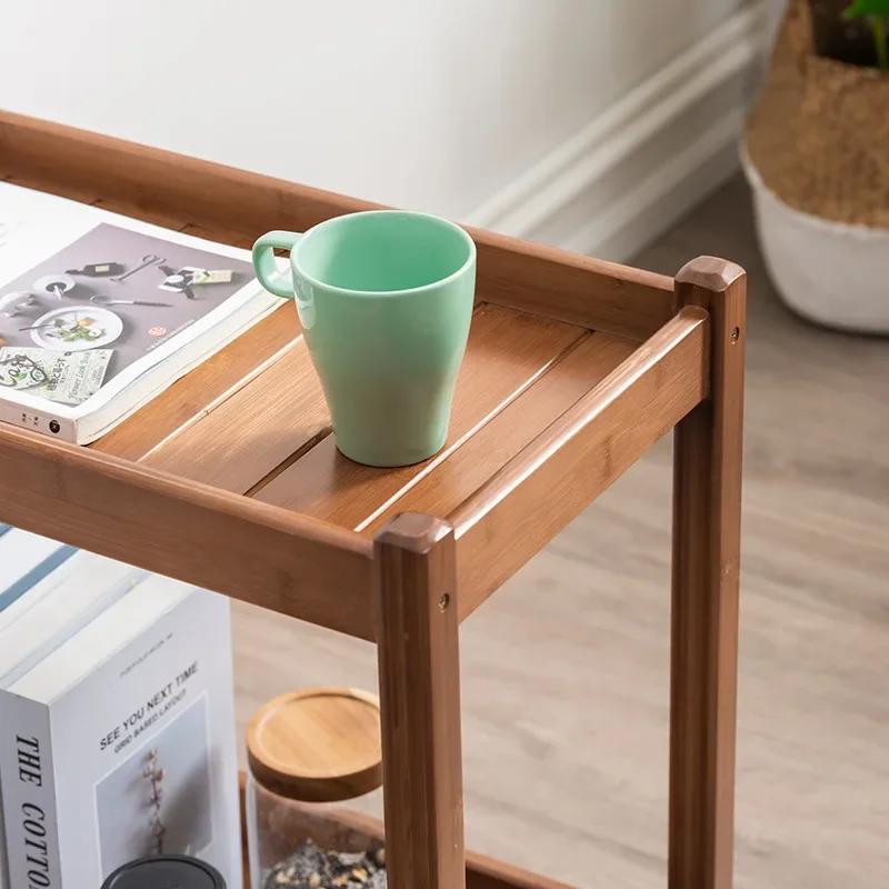Small Table Side Table Living Room Sofa Side Cabinet Movable Coffee Table Bedside Side Cabinet Supporter Home Tea Simple