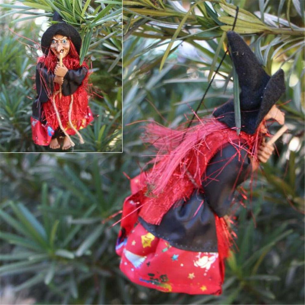 Garden Lawn Horror Party Halloween Witch Ornament Figurine Decoration Pendant