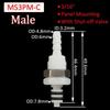 1Pcs Disconnect Fitting Coupling Hose Joint Tube Connector Male Female Hose Barb Valved Quick Shut-Off 3/16 1/4 Quick Coupler