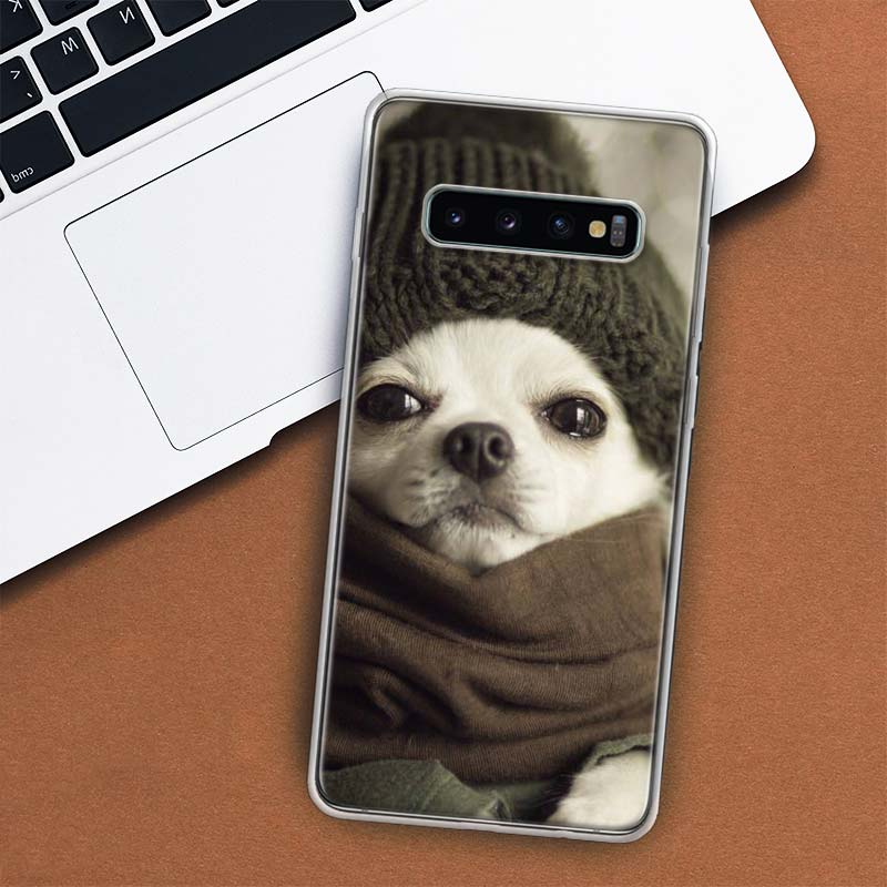 Chihuahua Puppy Teacup Dogs Phone Case For Samsung Galaxy M21 M12 M31S M32 M51 M52 Note 20 Ulte 10 Plus 9 8 J4 J6 + J8 M11 F52 F