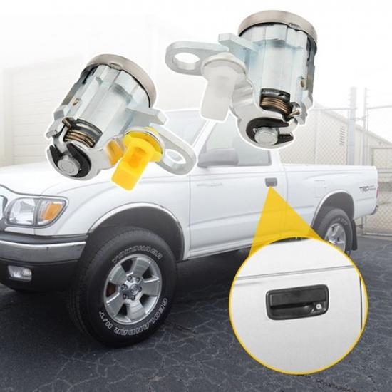 Front Pair Door Lock Cylinder Set Kit with Keys for 95-04 Toyota Tacoma US