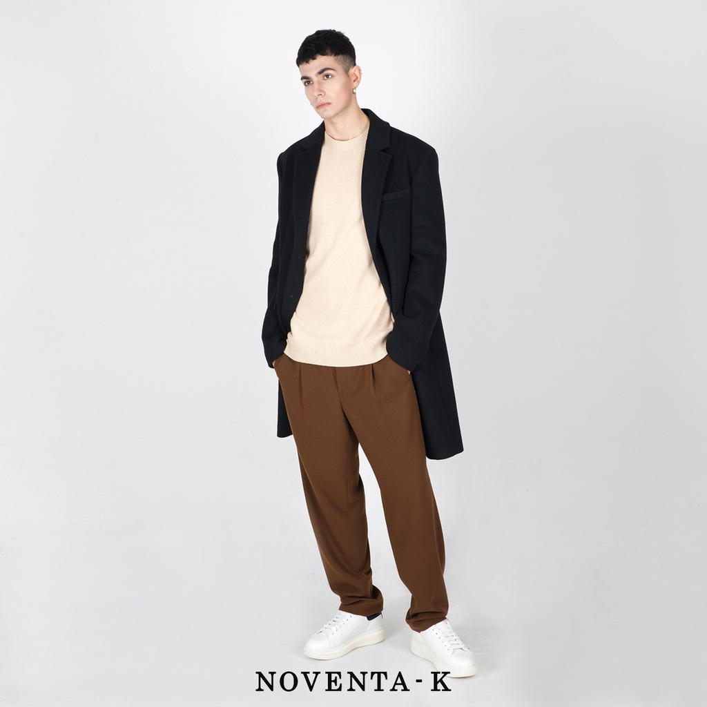 NOVENTA-K Wholegarment Round Knit Beige