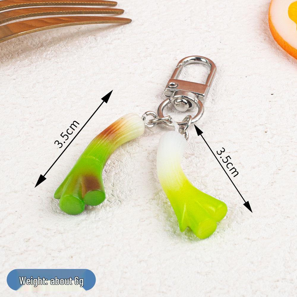 Miniature Food Keychain: Fruit, Vegetable & Beef DIY Backpack Pendant Toy